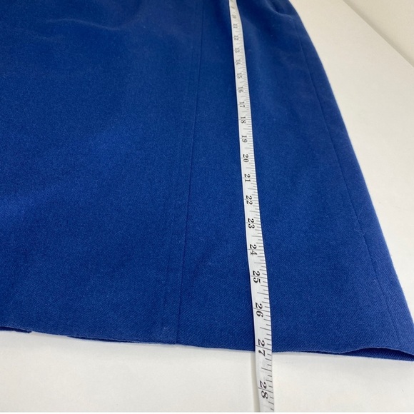 Pendleton Wool Blue Pencil Straight Midi Skirt size 10 - Picture 9 of 9